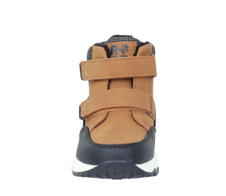 Ciepłe buty zimowe dla chłopca na rzepy ocieplone futerkiem NEWS