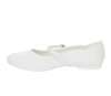Białe czółenka dziewczęce baleriny z zapięciem komunijne American Club