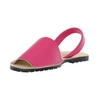 Skórzane różowe sandały płaskie El Pimpi - Made in Spain