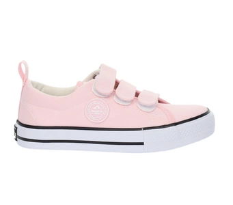 Trampki na rzepy pudrowy róż American Club