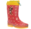 Kalosze dla dziewczynki gumowce wysokie ze ściągaczem American Club