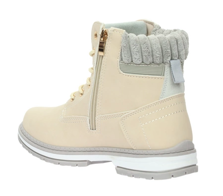 Ciepłe buty zimowe płaskie trzewiki damskie sportowe Timberki NEWS