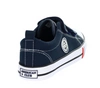 Granatowe trampki dziecięce na rzepy z białą podeszwą American Club