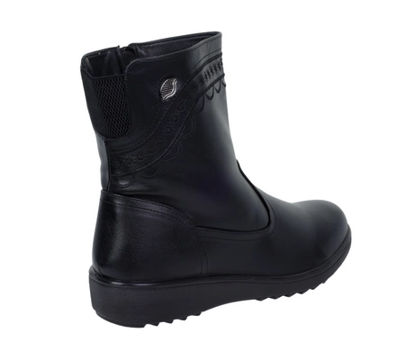 Komfortowe buty zimowe damskie na zamek na antypoślizgowej podeszwie UNISOFT