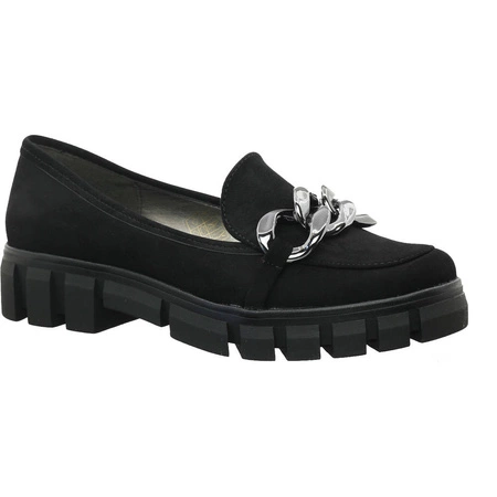 Modne półbuty damskie płaskie mokasyny Polskie lordsy Azali