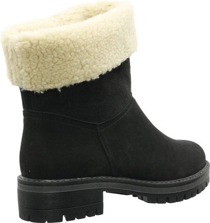 Kozaki płaskie skórzane ocieplane wełną Gino Fabiani 4077