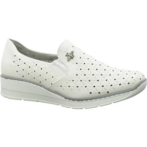 Białe półbuty damskie eleganckie i komfortowe Jezzi