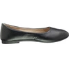 Czarne baleriny damskie płaskie z eko skóry  Jezzi 