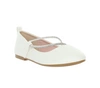 Płaskie buty białe dla dziewczynki buty komunijne MissE