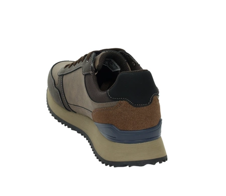 Brązowe adidasy męskie czekoladowe typu New Balance od American Club