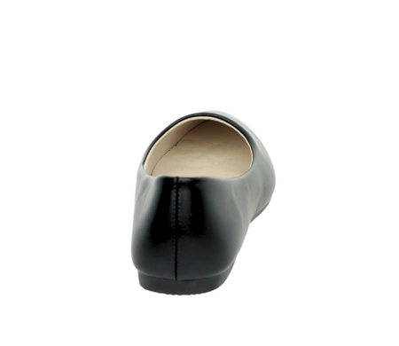 Czarne baleriny damskie z eko skóry miękkie Jezzi