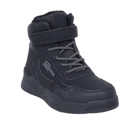 Ciepłe buty zimowe dla chłopca trzewiki dziecięce na rzepy NEWS