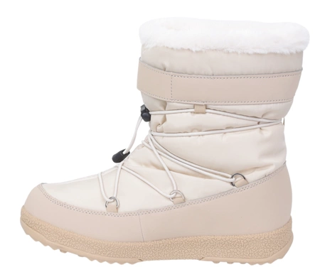 Modne jasne kozaki damskie termiczne śniegowce ciepłe American Club