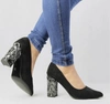 Buty damskie na obcasie zamszowe Azali - Polski Produkt