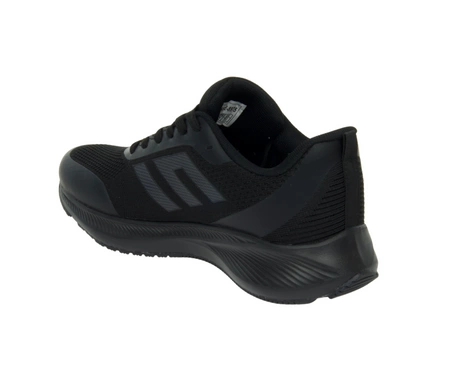 Czarne oddychające adidasy męskie sznurowane NEWS