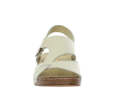 Eleganckie i komfortowe sandały damskie szyte ze skóry naturalnej Gino Fabiani - Produkt Polski