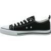 Czarne trampki szkolne z białą podeszwą sznurowane tenisówki halówki American Club
