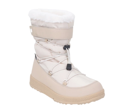 Modne jasne kozaki damskie termiczne śniegowce ciepłe American Club