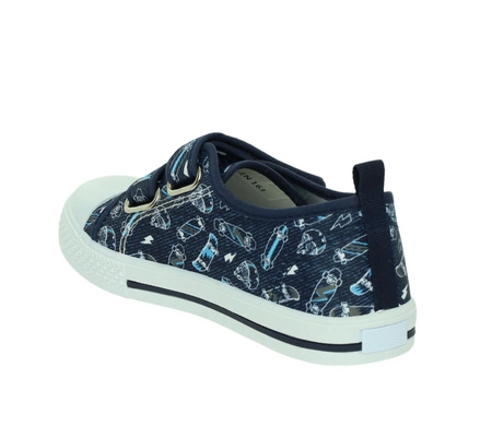 Tenisówki dziecięce na rzepy ze skórzaną wkładką American Club