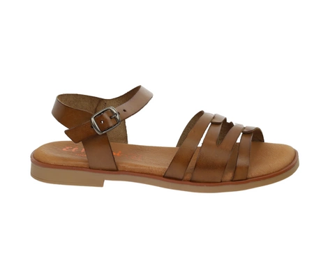 Hiszpańskie płaskie sandały skórzane rzymianki El Pimpi