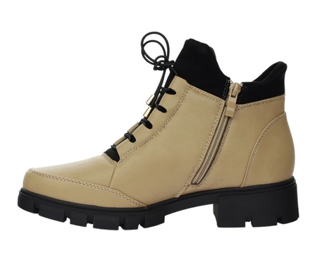 Damskie zimowe traperki buty trekkingowe z eko skóry Jezzi