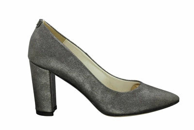Metaliczne czółenka na obcasie Massimo Lucchesi