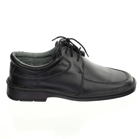 Skórzane buty garniturowe czarne półbuty męskie komfortowe Maximus