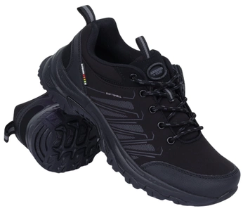 Adidasy czarne nieprzemakalne młodzieżowe z odblaskami  American Club