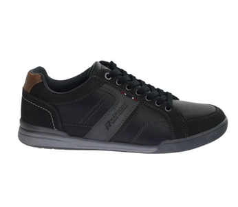 Czarne adidasy męskie wygodne z profilowaną wkładką memory foam American Club
