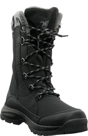 Wysokie śniegowce z membraną wodoodporną botki płaskie DK