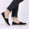 Espadryle czarne balerinki damskie NEWS 
