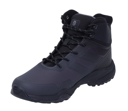 Szare wytrzymałe buty zimowe męskie z membraną McBraun