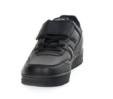 Czarne adidasy na platformie grubej podeszwie American