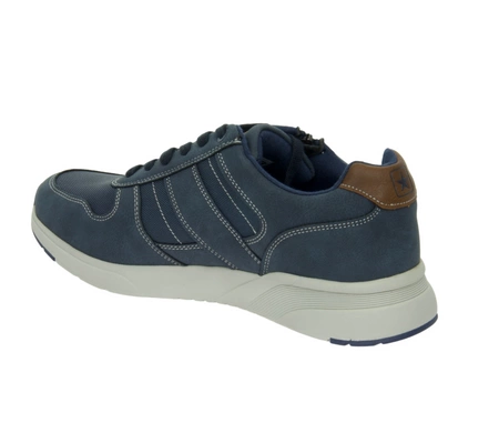 Granatowe buty męskie sportowe adidasy na zamek i sznurowadła