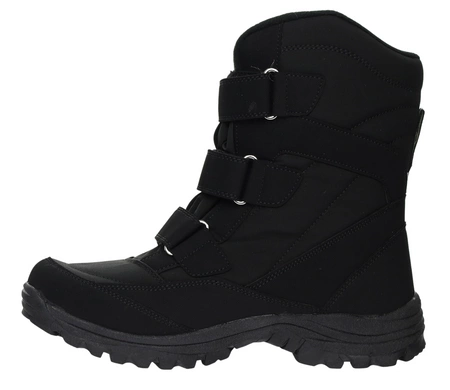 Wytrzymałe i wodoodporne buty zimowe męskie na rzepy American Club