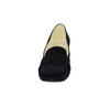 Eleganckie buty damskie na niskim obcasie mokasyny czarne zamszowe  AZALI