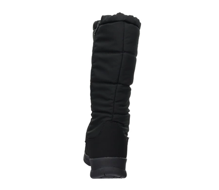 Czarne wysokie śniegowce damskie na zamek ze ściągaczem American Club