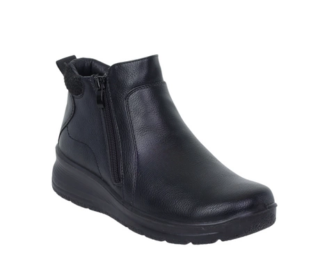 Eleganckie i wygodne trzewiki damskie na dwa zamki botki babcine UNISOFT