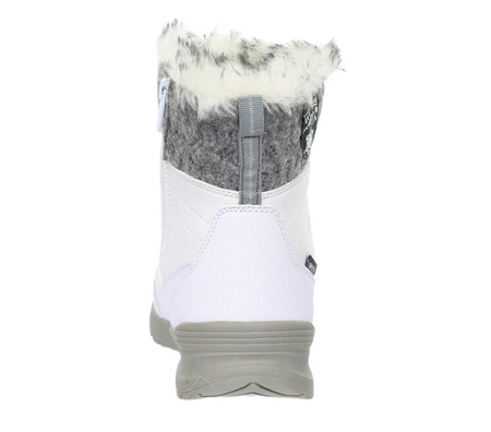 Białe śniegowce damskie niskie SOFTSHELL American Club