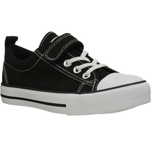 Czarne trampki dziecięce na rzepy szkolne American Club