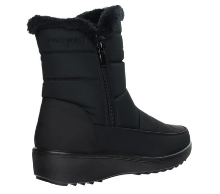 Ciepłe trzewiki zimowe damskie na zamek wodoodporne śniegowce UNISOFT