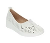 Ażurowe białe czółenka damskie wsuwane półbuty Jezzi Comfort