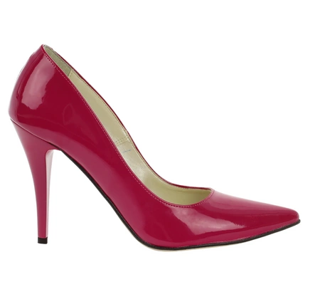 Fuksjowe szpilki lakierowane Polskie JUMA