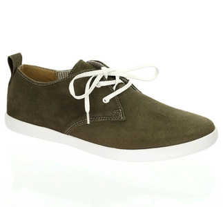 Skórzane półbuty męskie trampki zamszowe nobukowe American Club