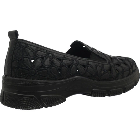 Komfortowe czółenka damskie sportowe czarne UNISOFT