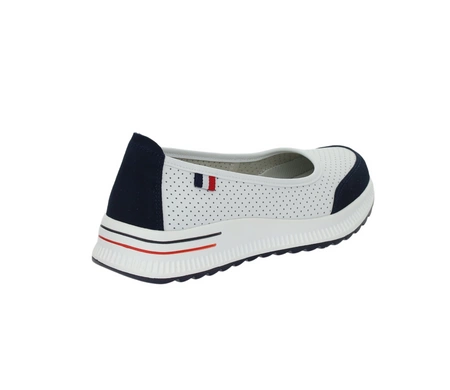 Sportowe czółenka damskie skórzane baleriny Jezzi