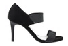 Czarne sandały damskie na szpilce z zakrytą piętą Jezzi