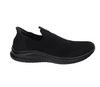 Czarne adidasy męskie z tkaniny wsuwane slip-on American Club