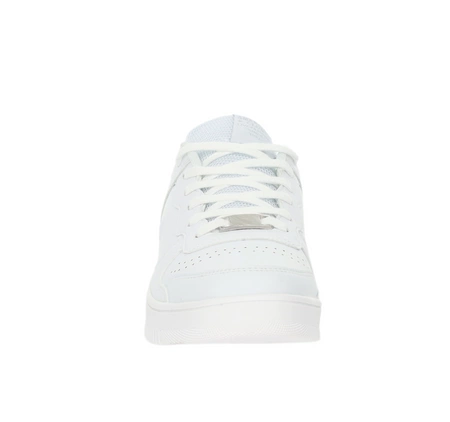 Białe adidasy z eko skóry na platformie sznurowane American Club