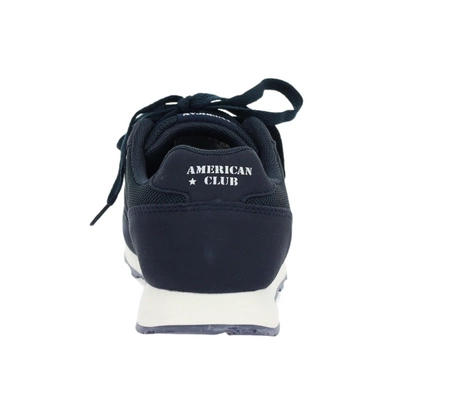 Granatowe adidasy oddychające na białej podeszwie American Club